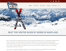 Tablet Screenshot of marylandskiauthority.com